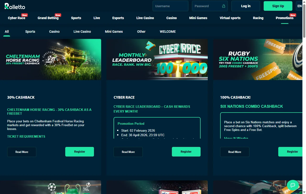 Rolletto Casino games and provider coverage for player research