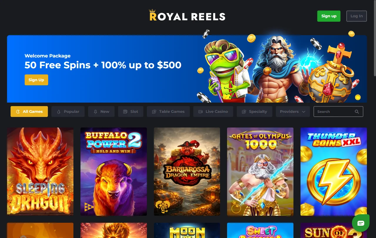 Royal Reels Casino review covering features, games and banking for India players