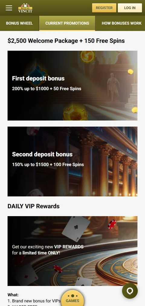 Royal Vincit Casino deposits, withdrawals and payment methods