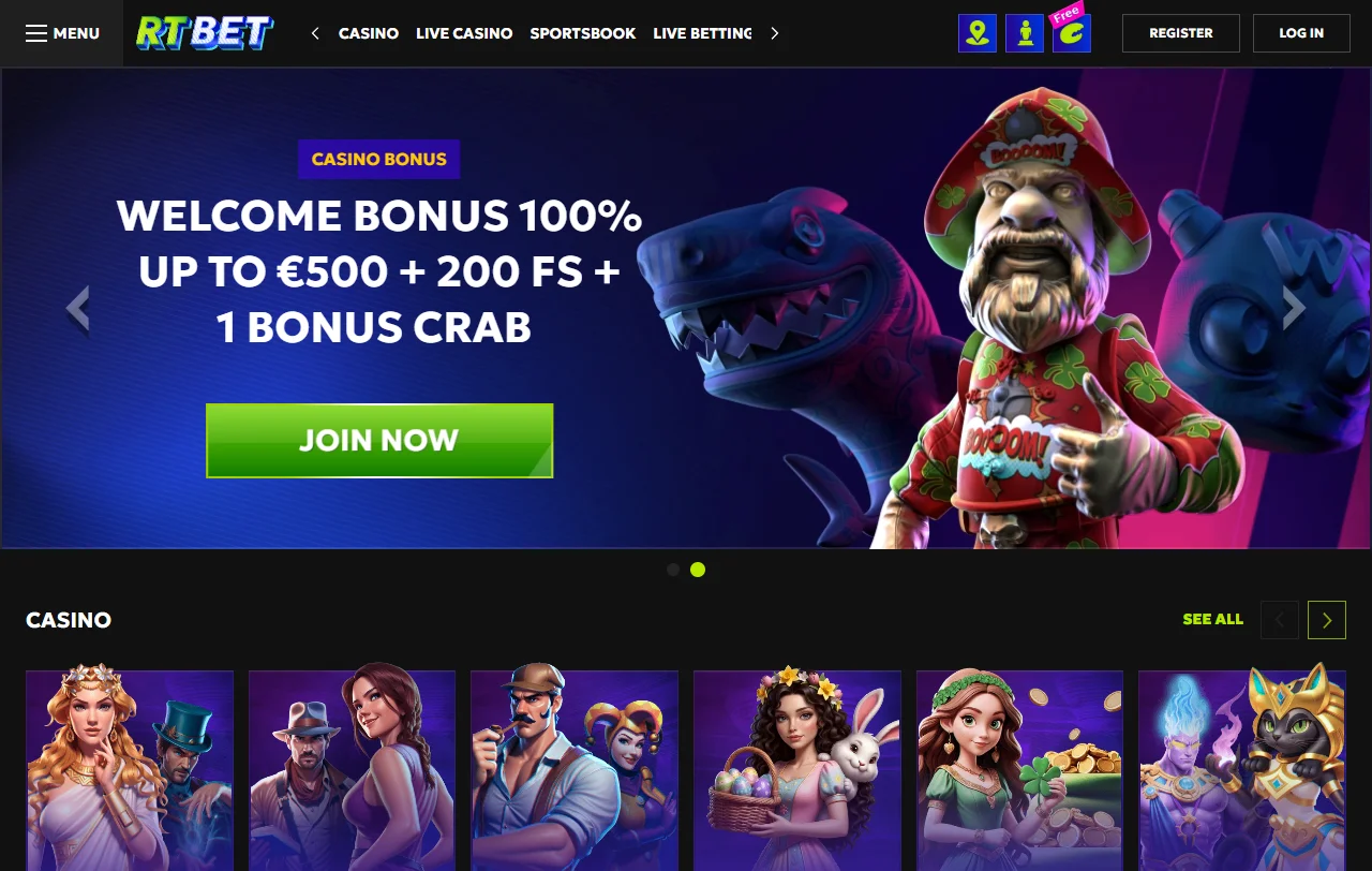 RT Bet Casino review overview for India players