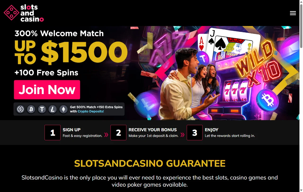 SlotsAndCasino complete review for India players