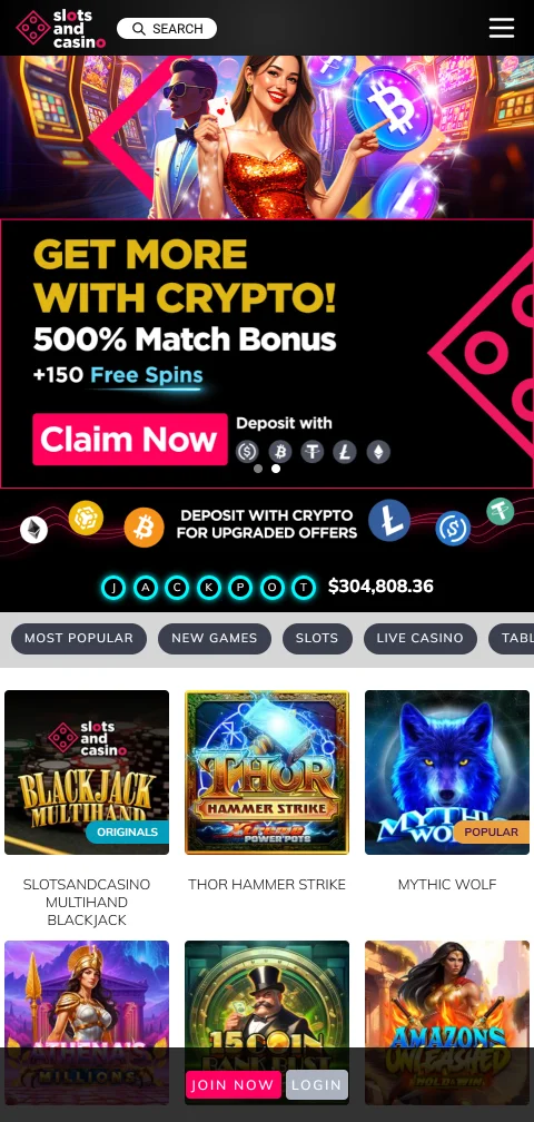 SlotsAndCasino mobile access for India players
