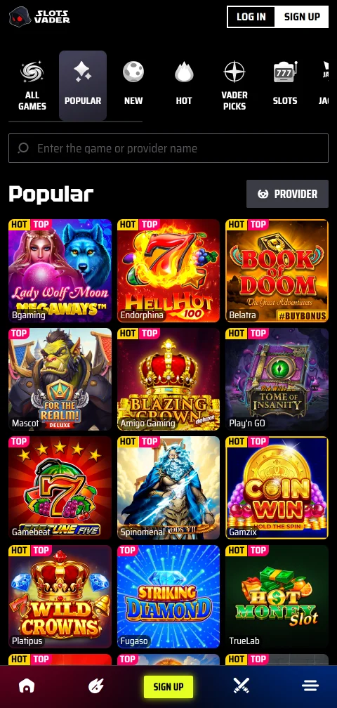 SlotsVader Casino security, licence and player protection summary