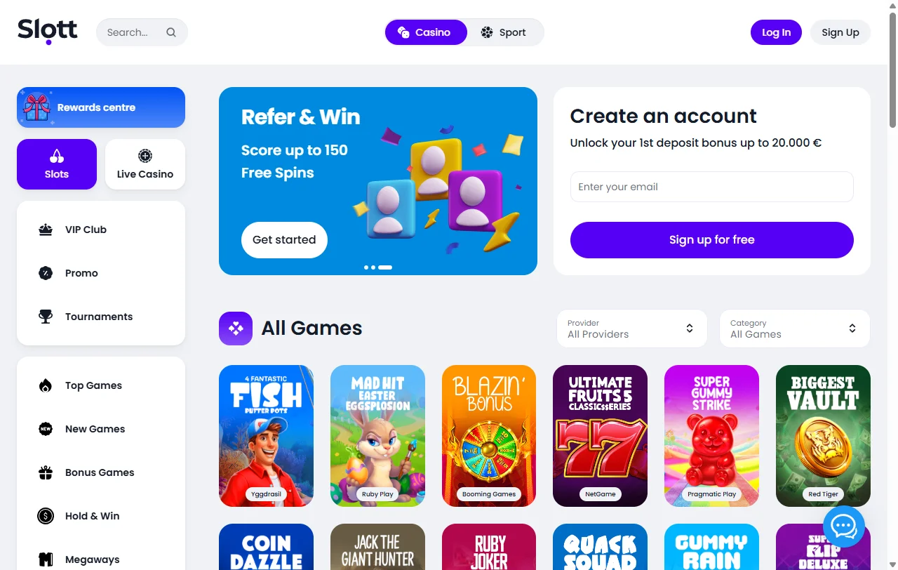 Slott Casino overall review for India players and casual users