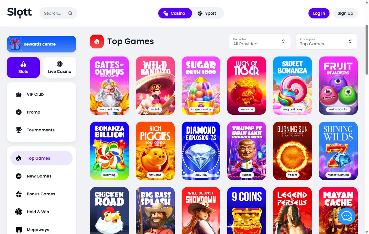 Slott Casino bonus terms and welcome offer overview