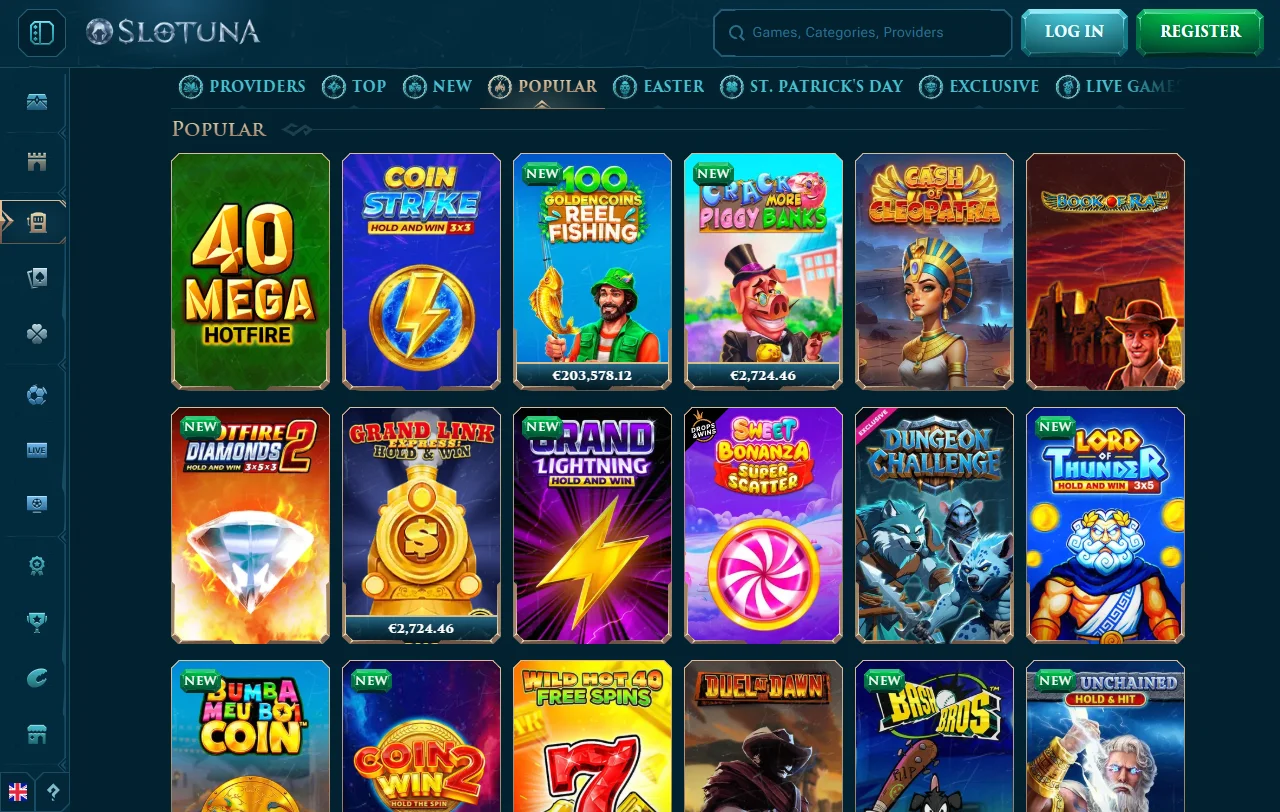 Slotuna Casino bonus offers and promotion summary for India market