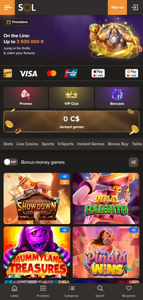 Sol Casino payment methods, deposits, and withdrawal flow explained