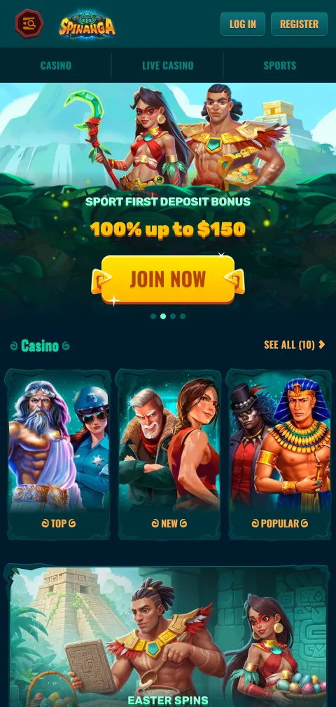 Spinanga Casino mobile gaming access for Indian players on browser