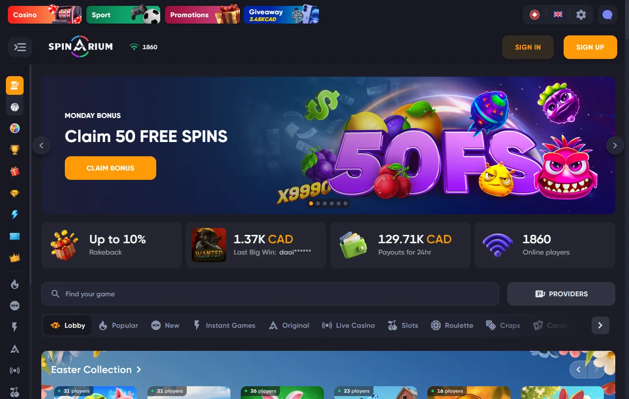 Spinarium Casino review with India player analysis and key findings
