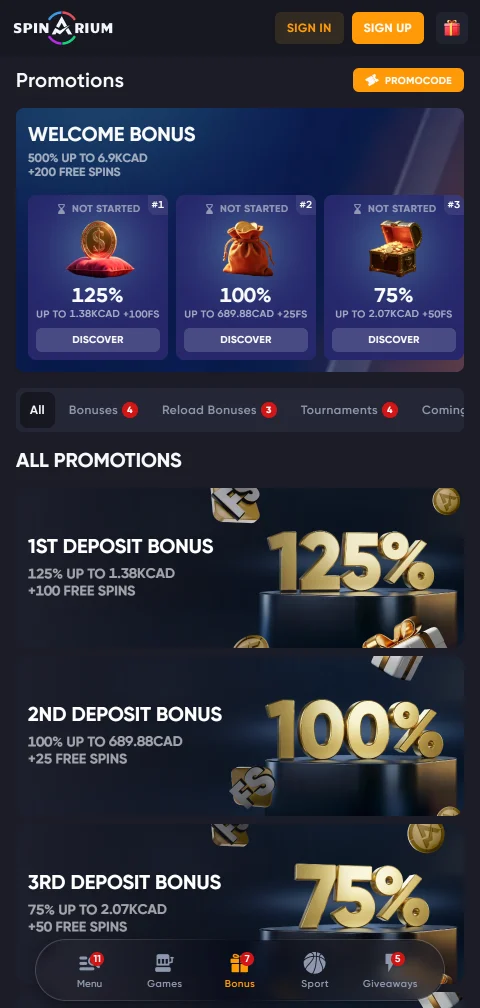 Spinarium Casino deposits withdrawals and payment methods overview