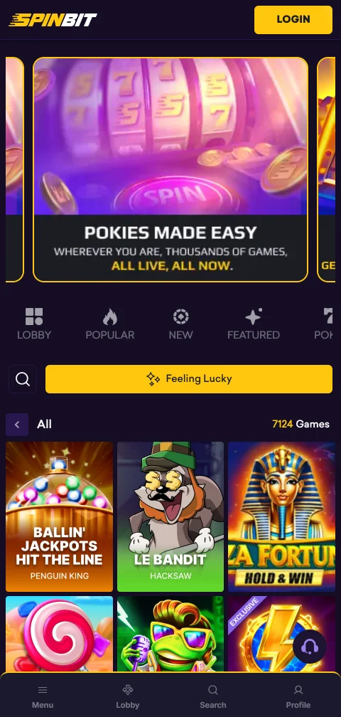 Spinbit Casino deposits withdrawals and banking options summary
