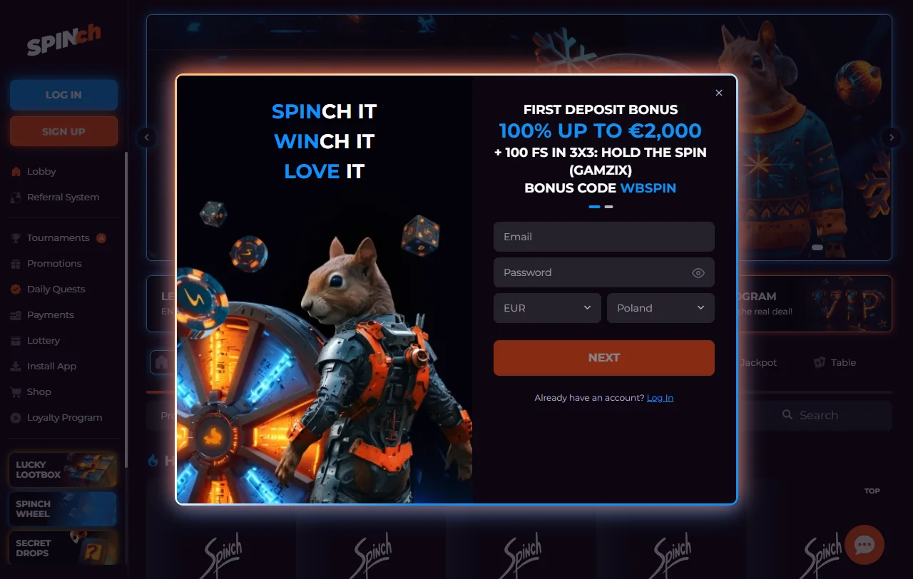 Spinch Casino overall analysis for India players and practical review