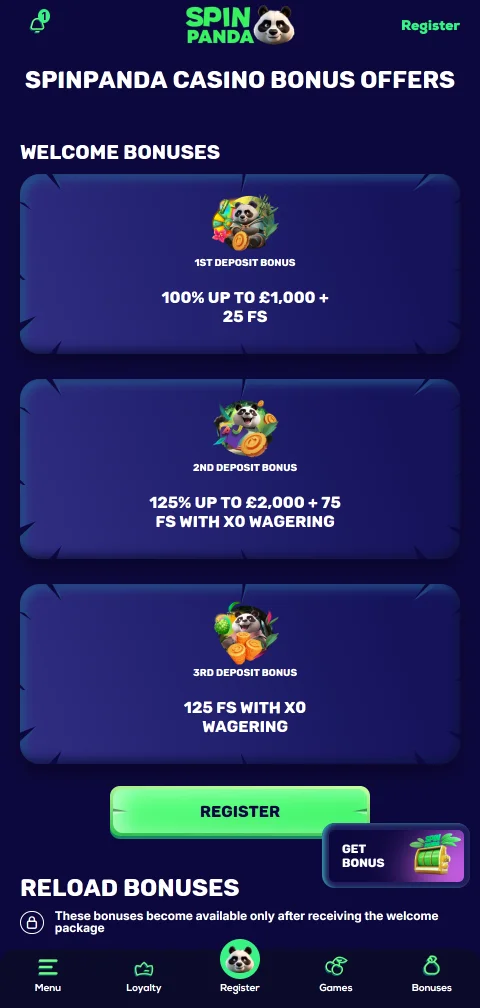 SpinPanda Casino banking options for deposits and withdrawals