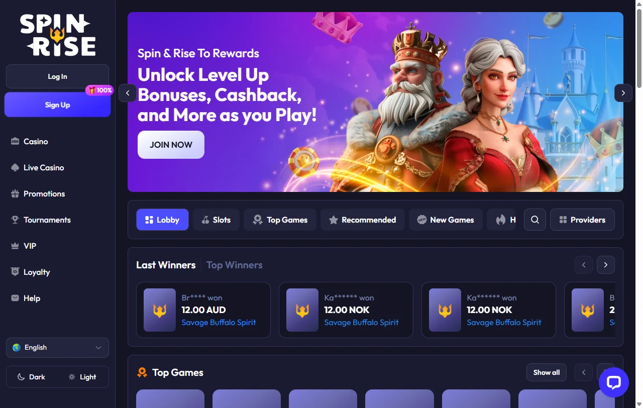 Spinrise Casino review with platform overview and India player context