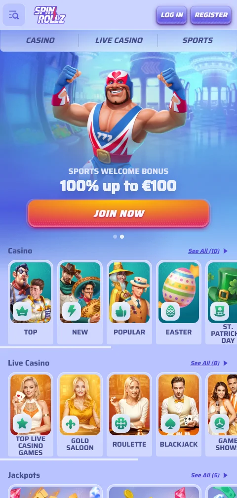 SpinRollz Casino mobile access and browser gaming experience