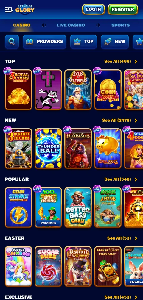 Spins of Glory Casino security, licence and player protection