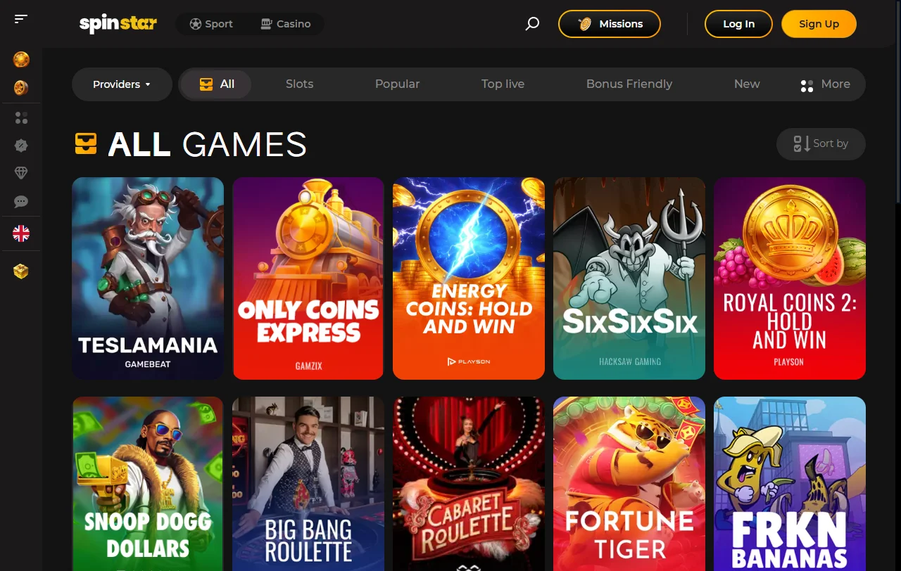 SpinStar Casino bonus terms, offers and welcome package details