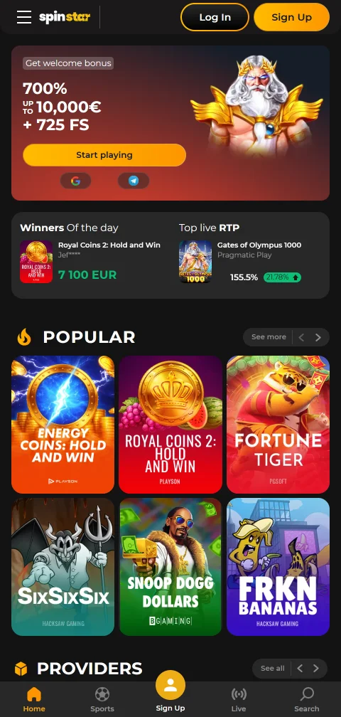 SpinStar Casino mobile access and smartphone-friendly gaming experience