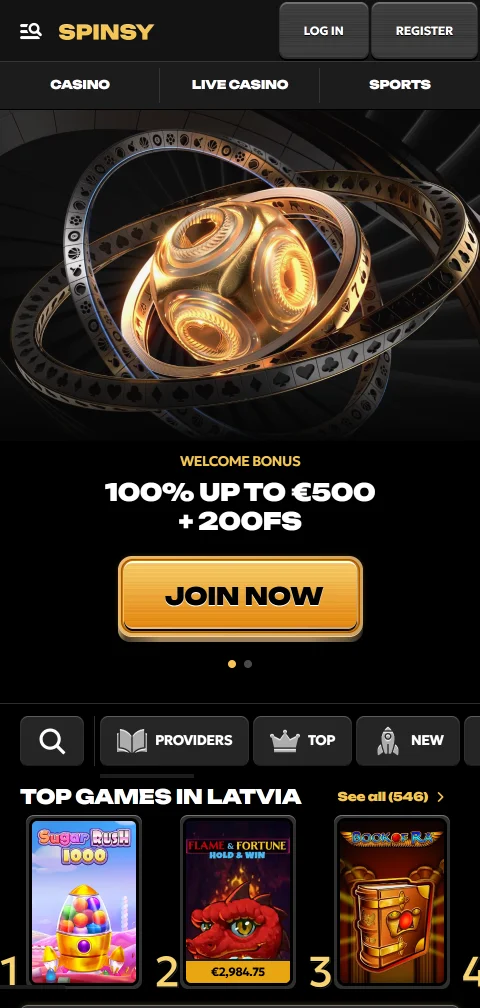 Spinsy Casino mobile access and browser play for India users