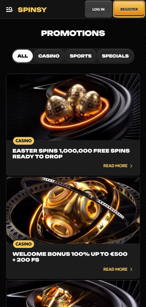 Spinsy Casino deposits withdrawals and payment method overview
