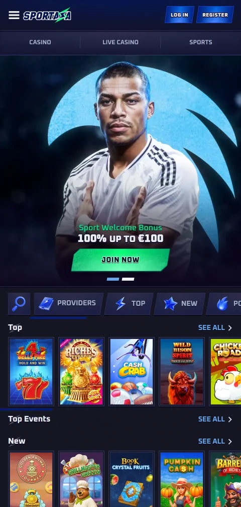 Sportaza Casino mobile play and browser accessibility for users