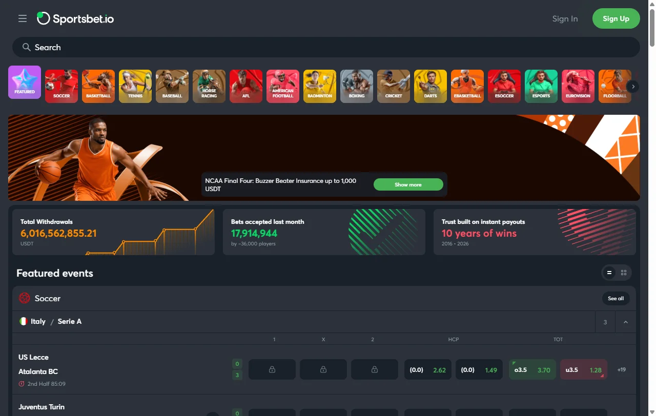 Sportsbet.io Casino review covering platform structure and India player assessment