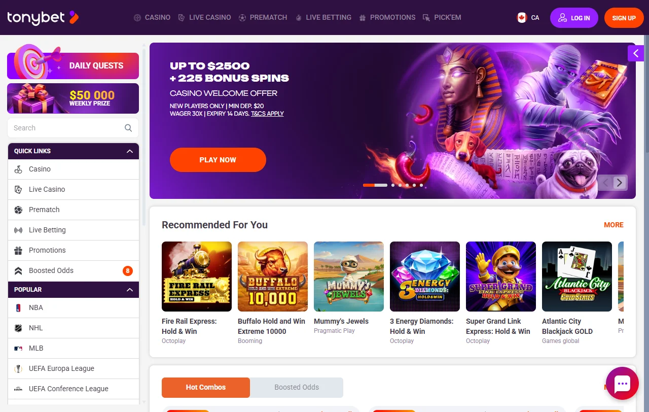 Tonybet Casino overview for India players and review context