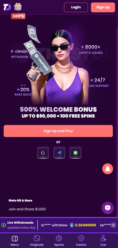 Trust Dice Casino mobile access for smartphone players in India