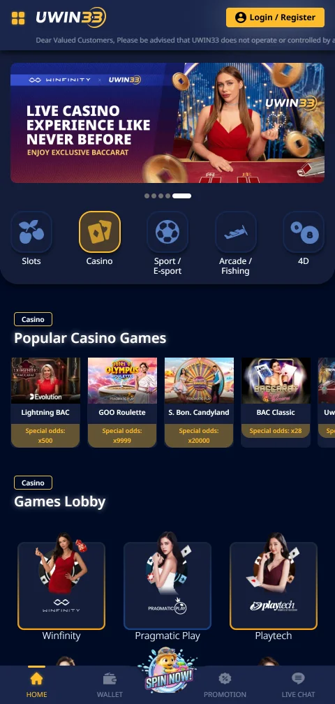 Uwin33 Casino security, licensing and responsible play guidance