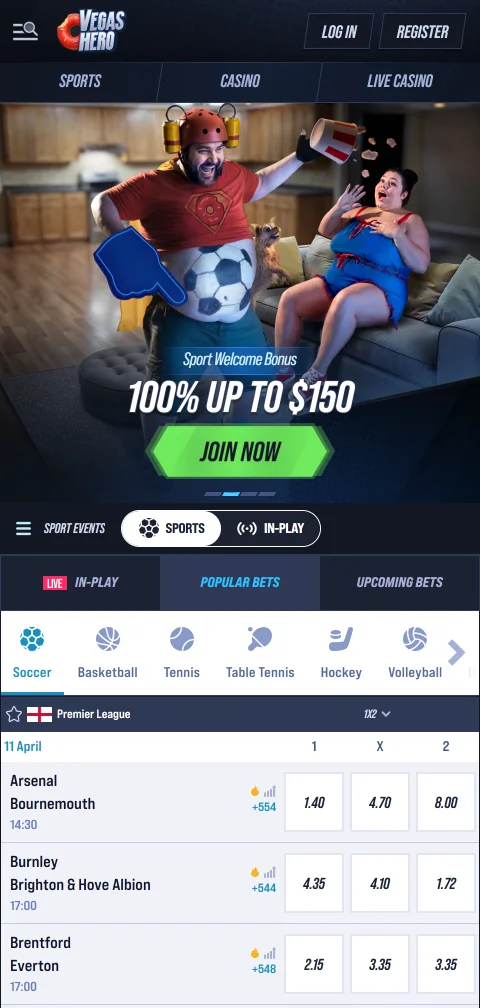 Vegas Hero Casino mobile access and browser play overview