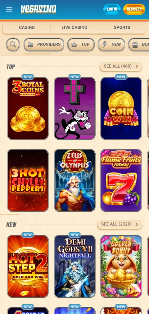 Vegasino Casino deposits withdrawals and payment routes for India
