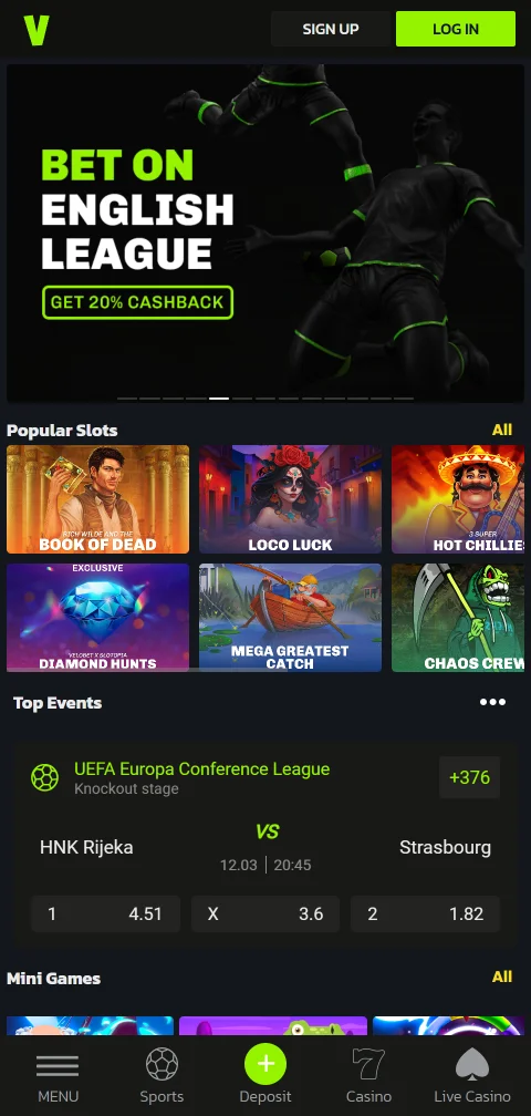 Velobet Casino mobile gaming experience for smartphones and browsers