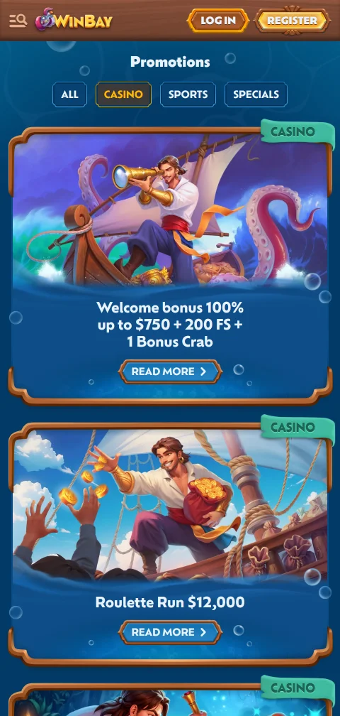 WinBay Casino deposits withdrawals and payment methods summary
