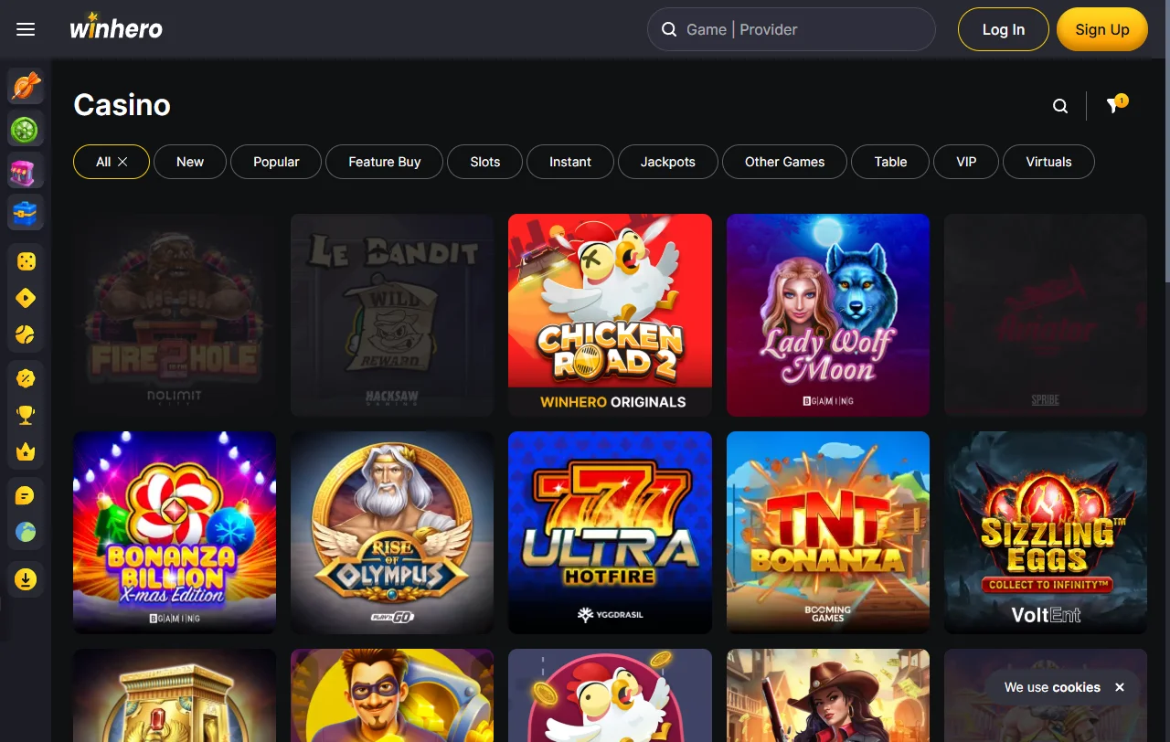 Winhero Casino bonus terms and welcome offer overview