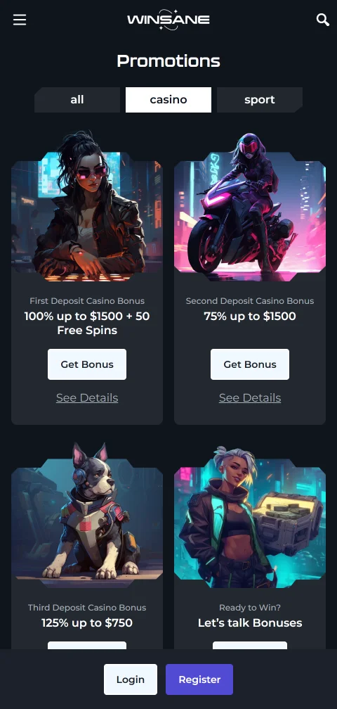Winsane Casino security, licence and player protection summary