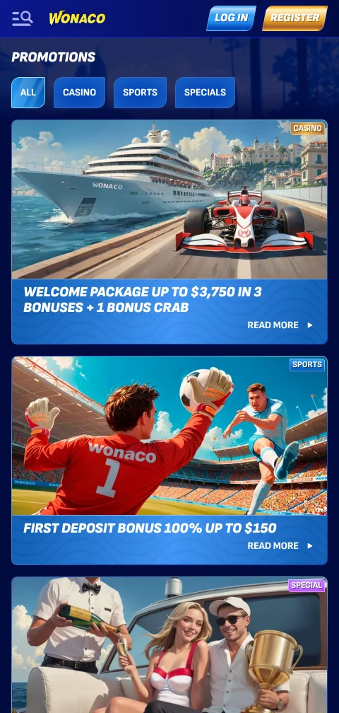 Wonaco Casino security, licence and player protection summary