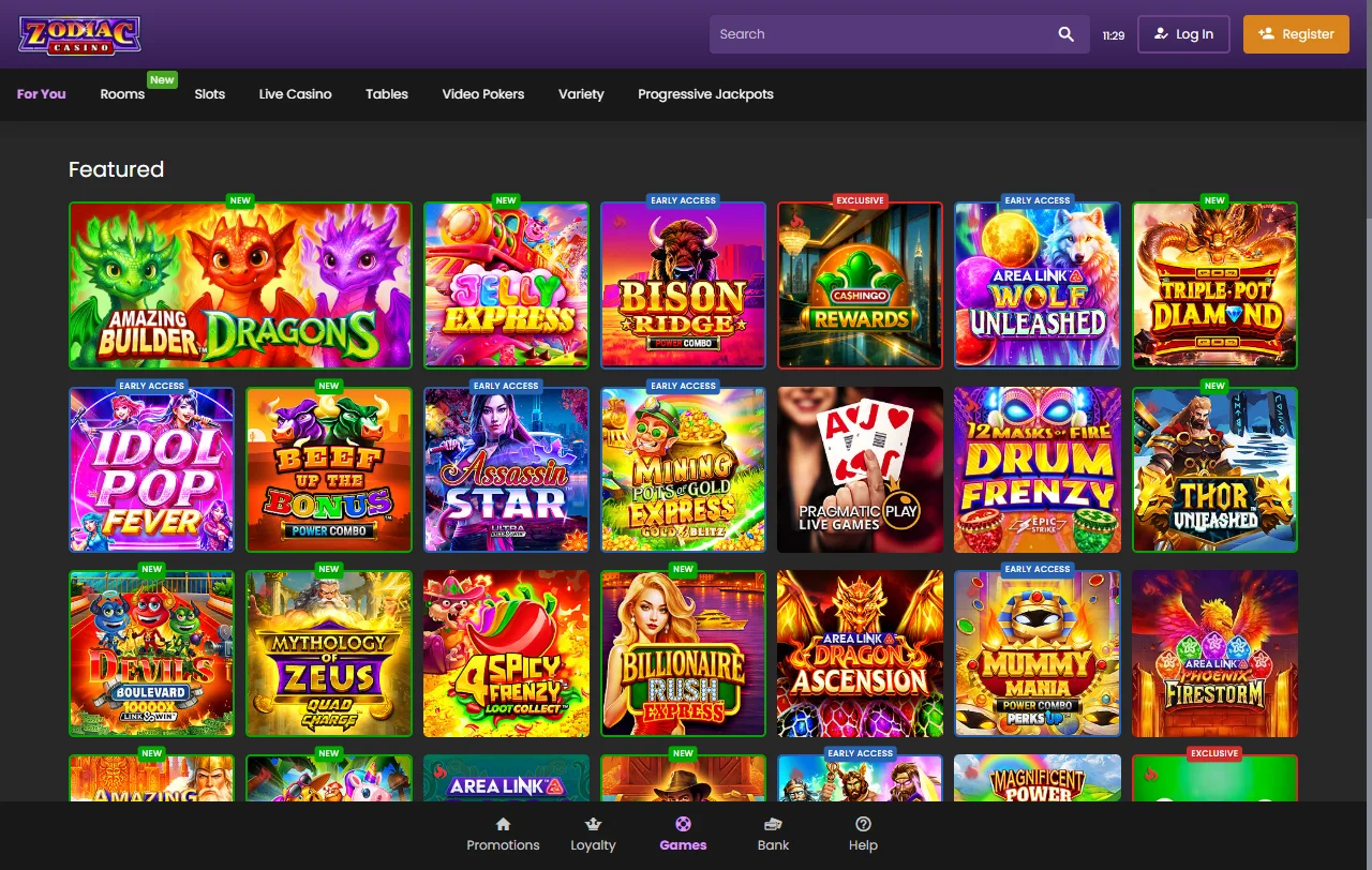 Zodiac Casino review covering platform features and India player context